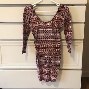Aztec Mini bodycon dress